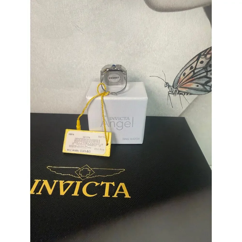 Invicta Mini Angel Women's Ring Watch - 21.5mm. Silver (49579)